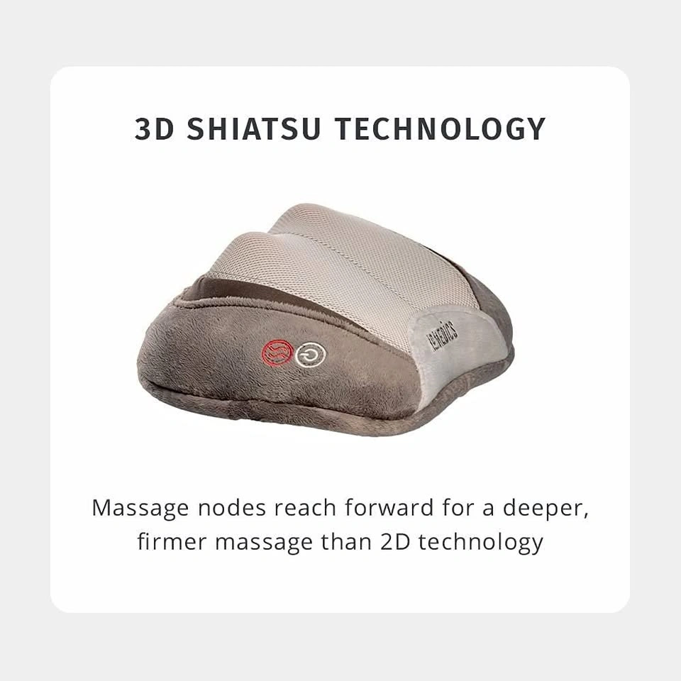 3D Shiatsu and Vibration Massage Pillow