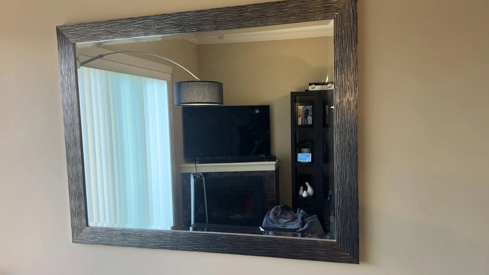 Mirror with wood frame - photo 2