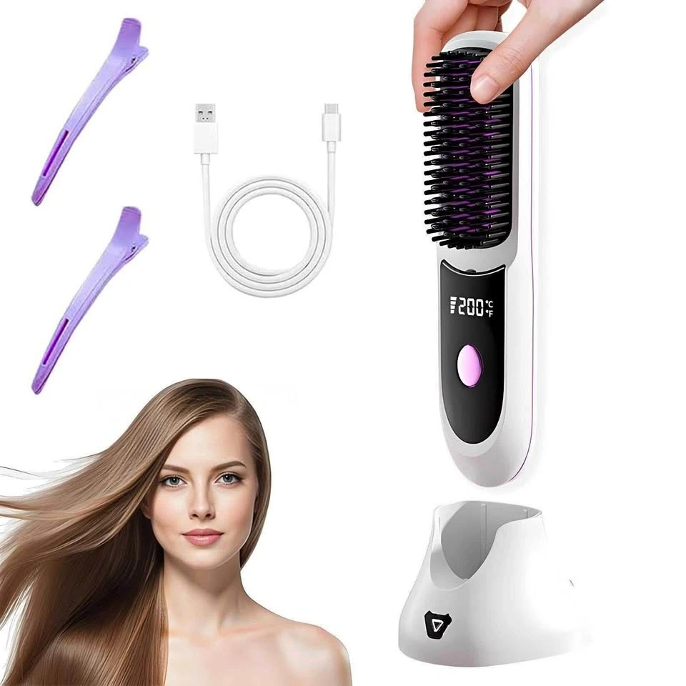 Go Brush Pro Hair Cordless Straightener