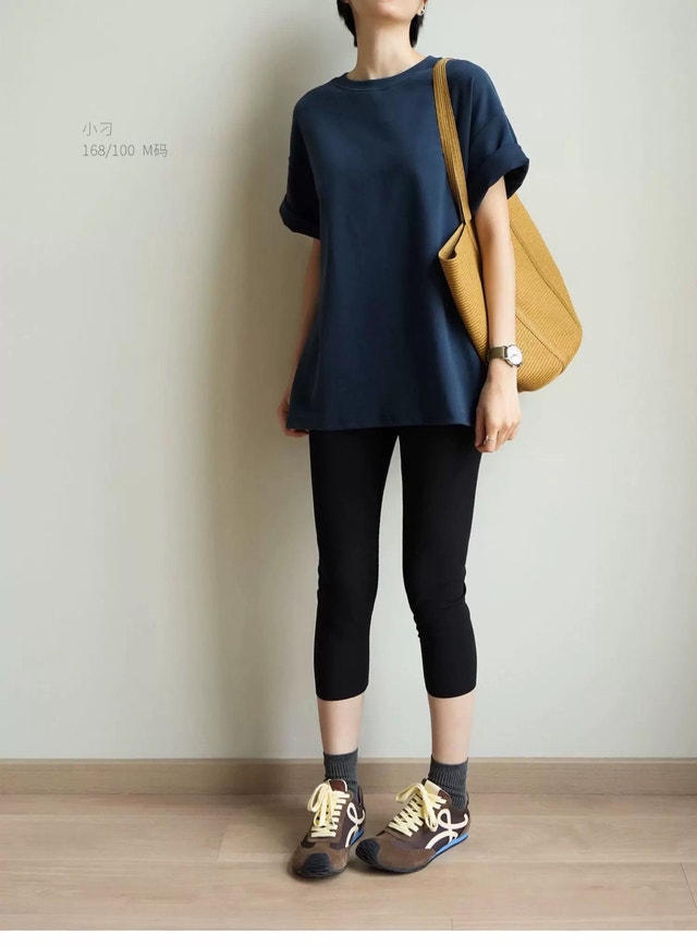 S Summer Women’s Cropped Ribbed Knit Leggings - Size S - photo 5