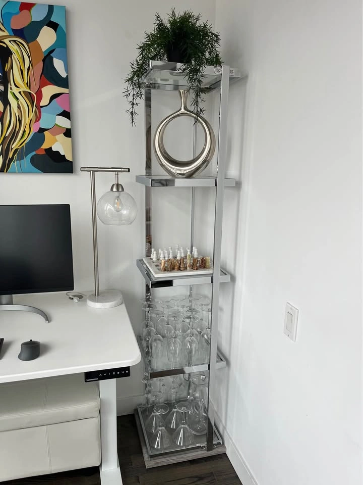 Modern Silver Decorative Sculpture Vase - photo 3