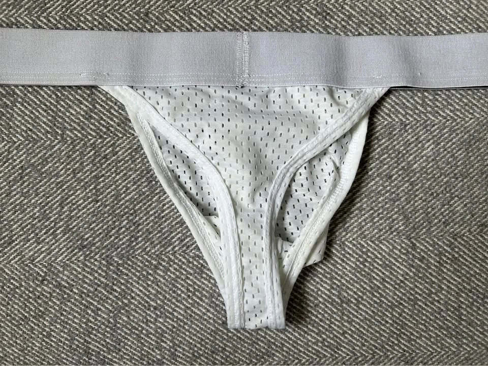 JJ Malibu Men’s White Mesh Thong - photo 2