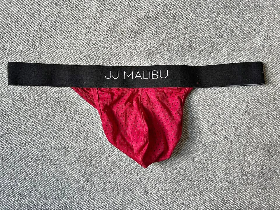 JJ Malibu Men’s Red Mesh Thong