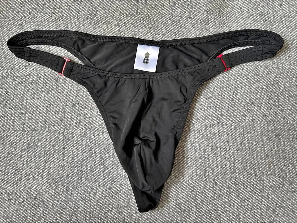 JJ Malibu Men’s Black Cheeky Swim Brief