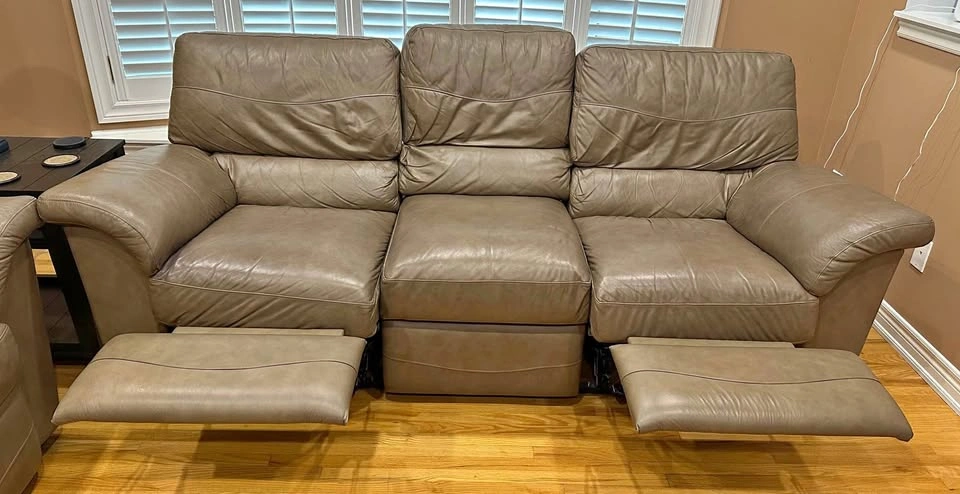 La-z Boy Leather Couch and Love Seat