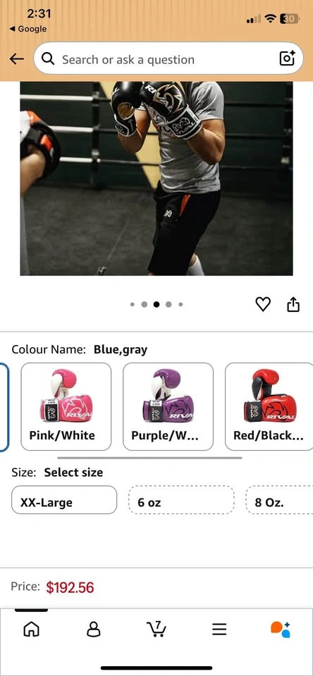 RIVALS RB7 Bag Gloves - photo 3