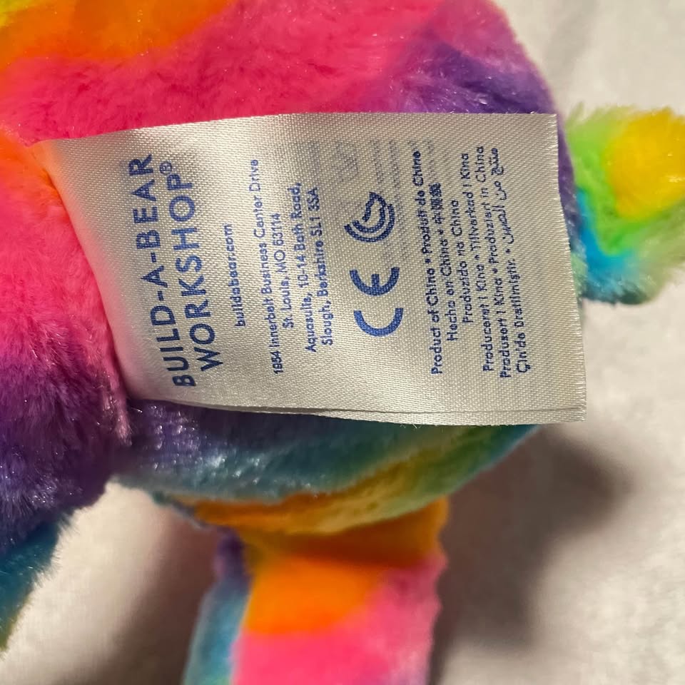 Build a bear rainbow bear - photo 5
