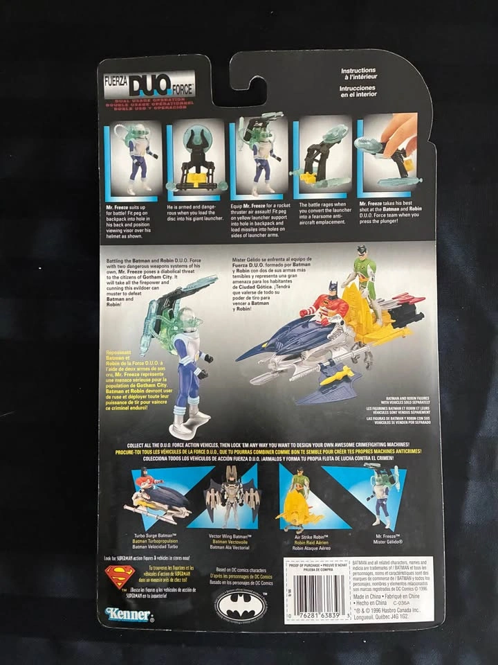 Batman & Robin Mr. Freeze Duo Force Kenner 1996 Action Figure - photo 2