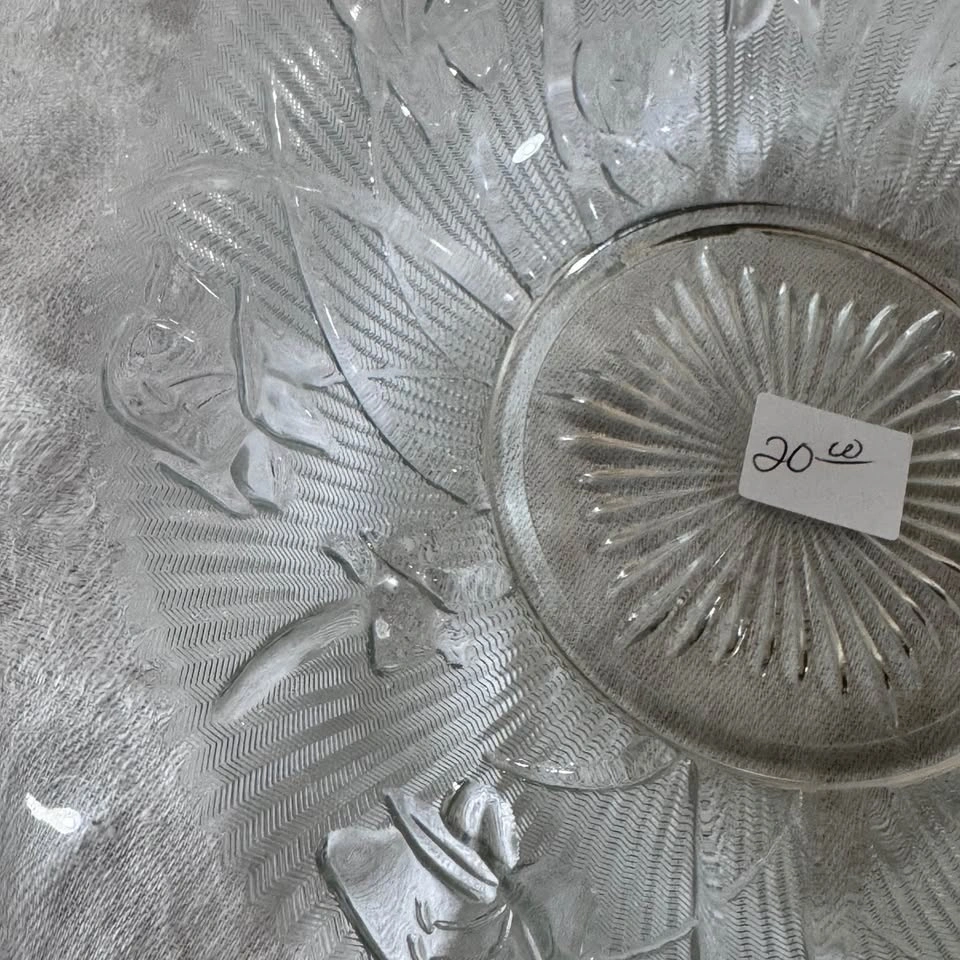Depression era iris glass ruffle edge fruit bowl - photo 5