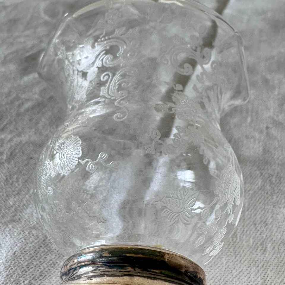 Victorian Bud Vases w/ Sterling Silver Bases (Pair) - photo 5