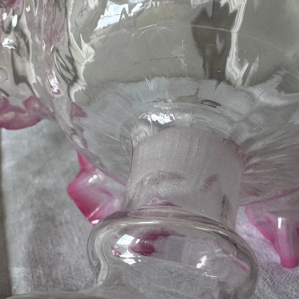 Victorian hand blown glass vase - photo 5