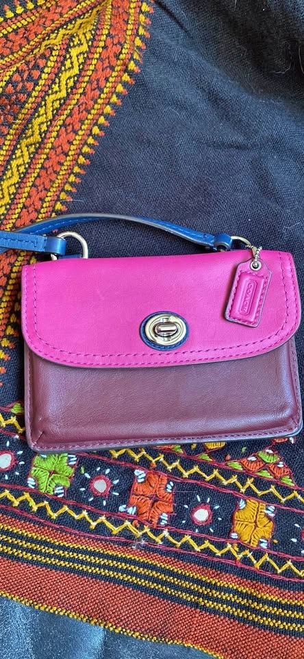 NWT Leather Coach Over the Shoulder Purse