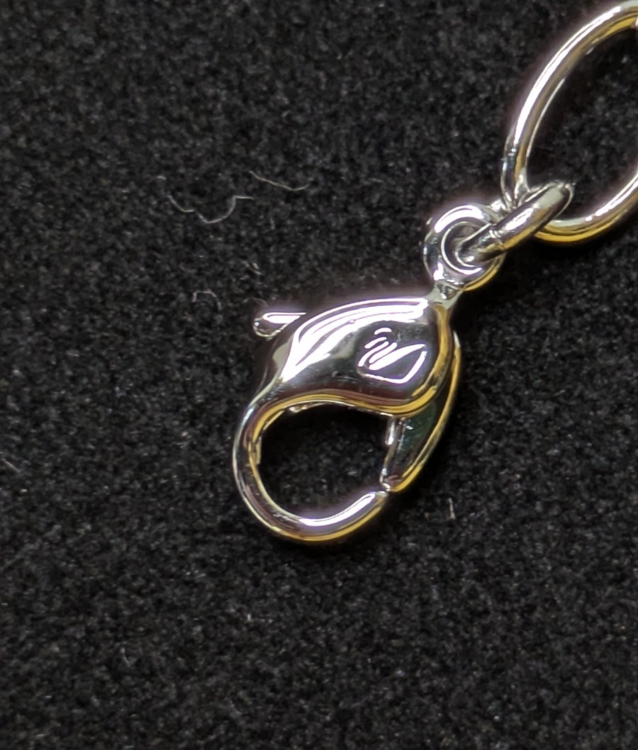 5 New Swarovski Chain Extensions Rhodium 8cm Lobster Clasp - photo 3