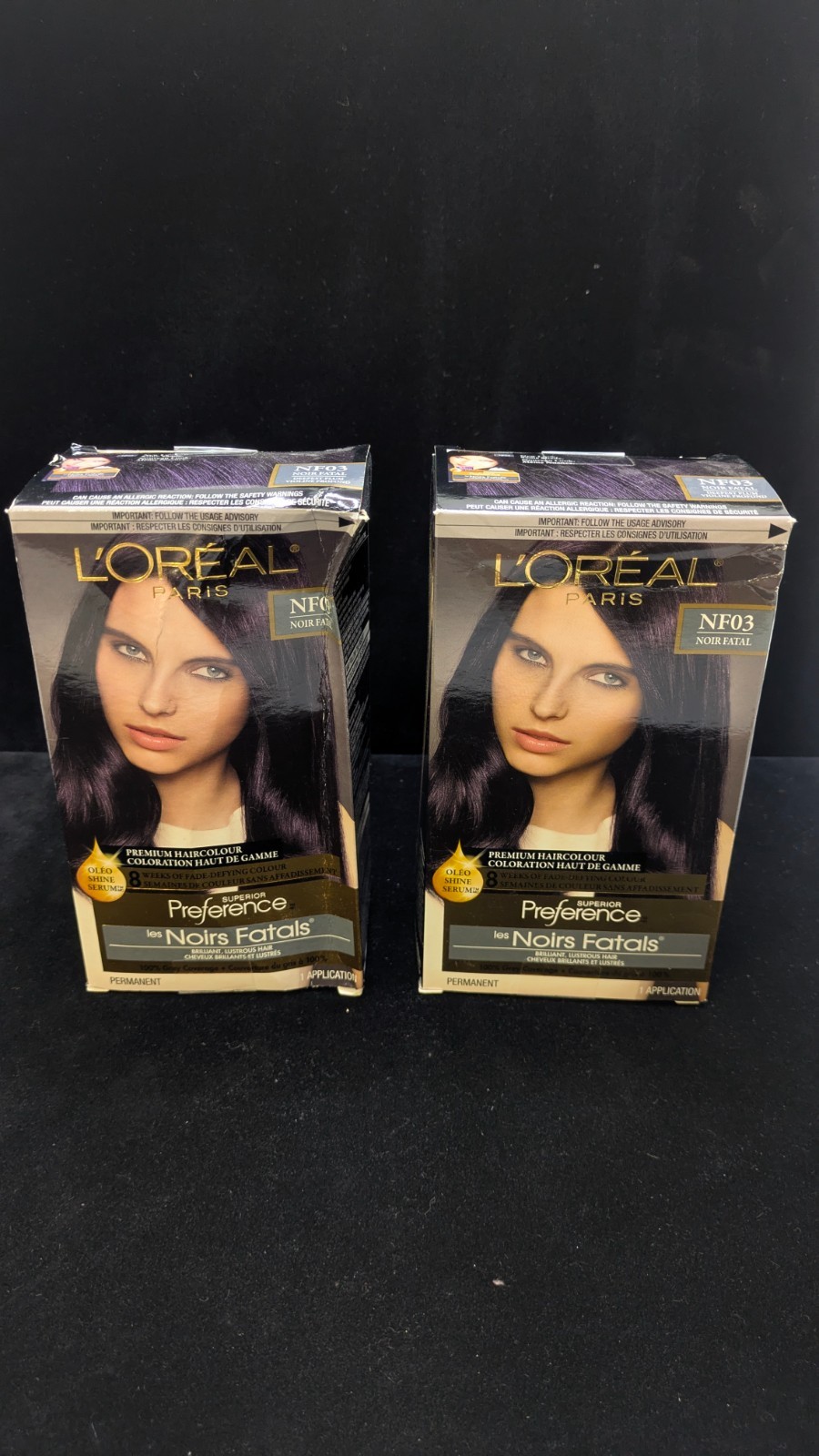 2 L'Oreal Preference Hair Color NF03 Noir Fatal - photo 2