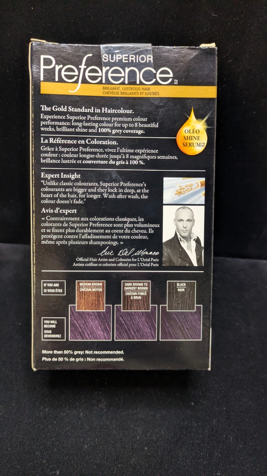 2 L'Oreal Preference Hair Color NF03 Noir Fatal - photo 4