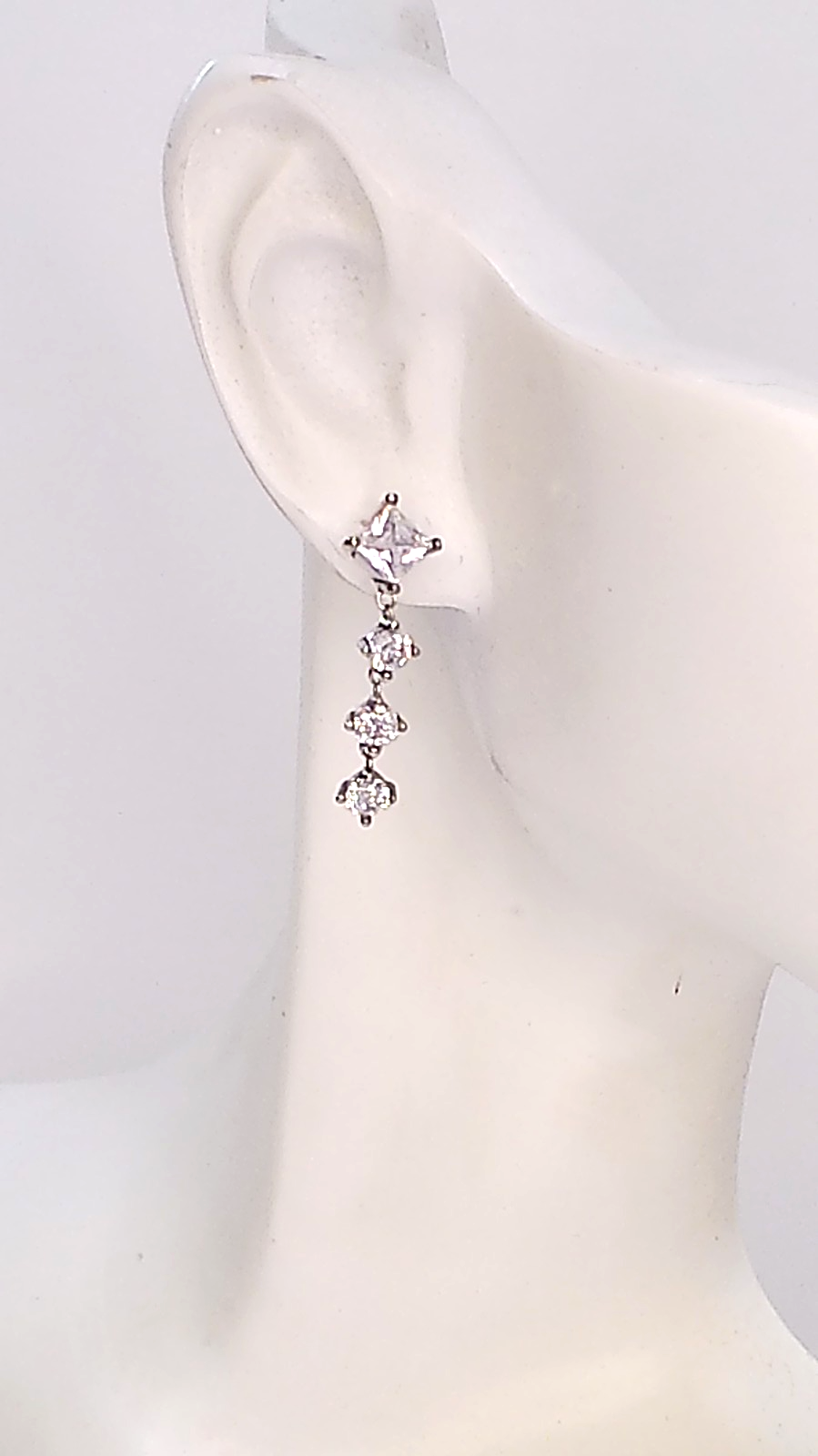 Authentic PANDORA Sparkling Drop Earrings Sterling Silver S 925 - photo 4