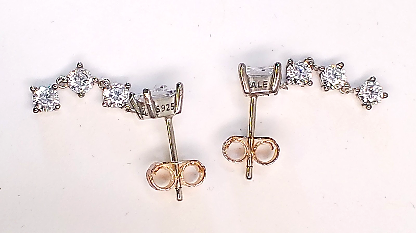 Authentic PANDORA Sparkling Drop Earrings Sterling Silver S 925 - photo 5