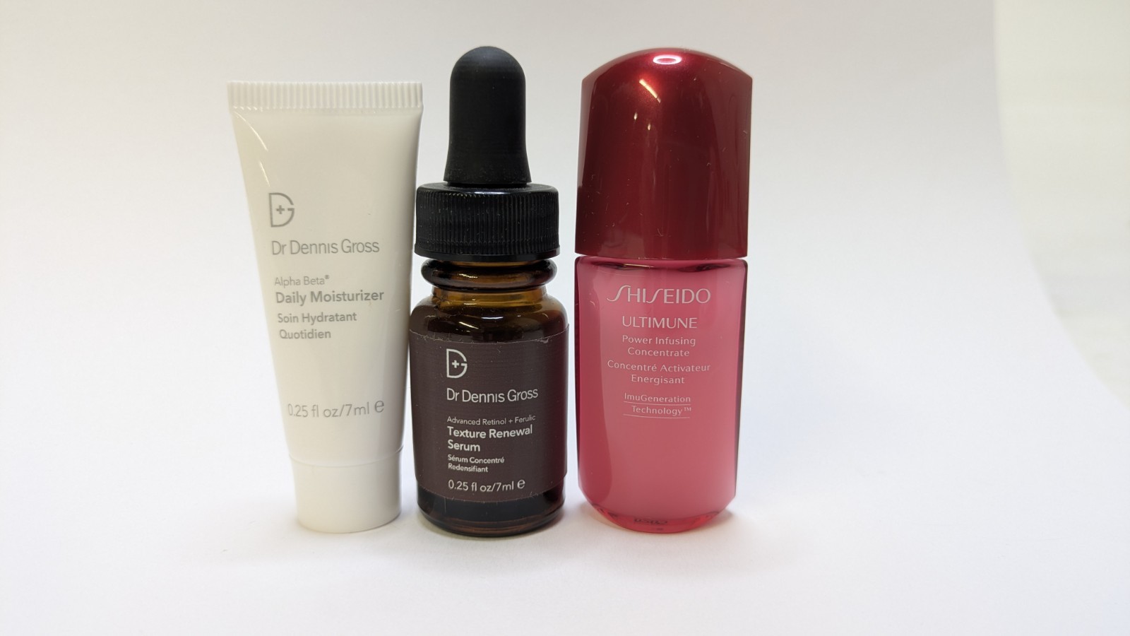 3pc Dr Dennis Gross Texture Renewal Serum & Shiseido - photo 3