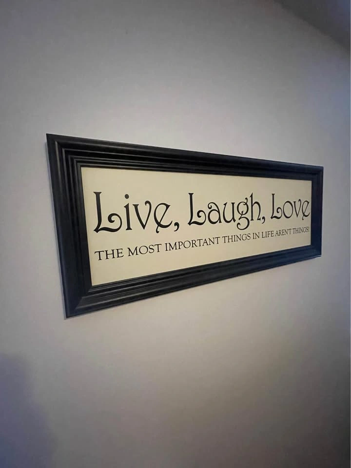 36" Live, Laugh, Love Quote Wall Decor - photo 2
