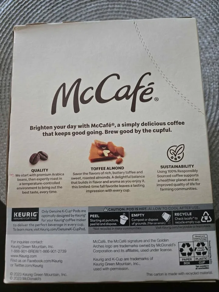 McCafe Toffee Almond K-cups image indicator(2)