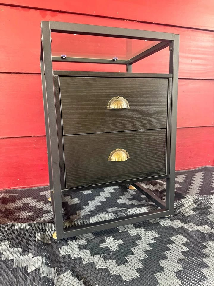 Glass Top End Table