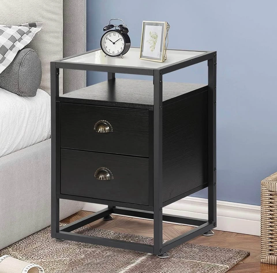 Glass Top End Table - photo 3
