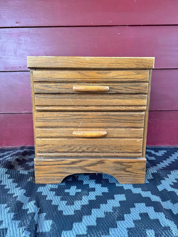 Wood Bedside Table by Carolina Furniture Works