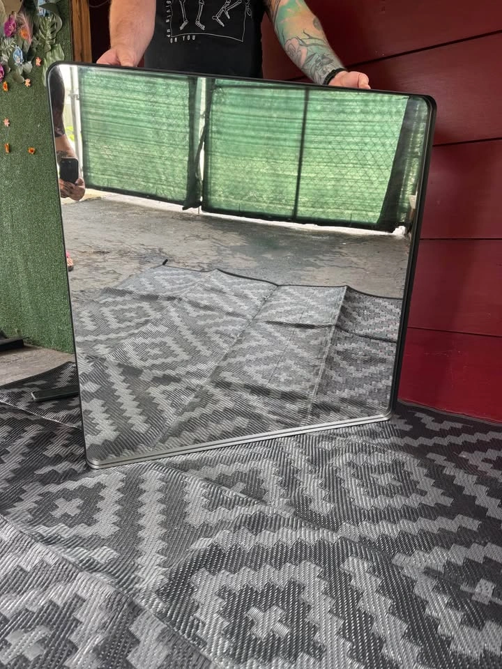 Black Square Mirror