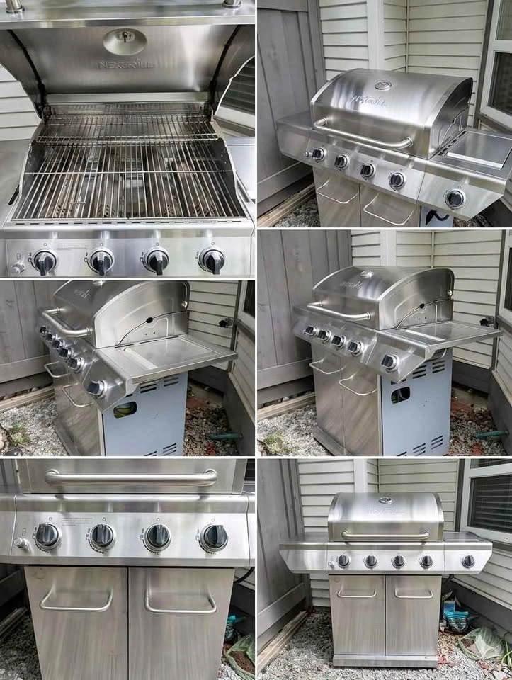 NexGrill 4-Burner Propane Gas Grill with Side Burner
