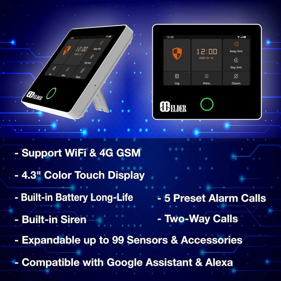 Elder Wireless WiFi & 4G Smart Home Security Alarm System - Cash - photo 3