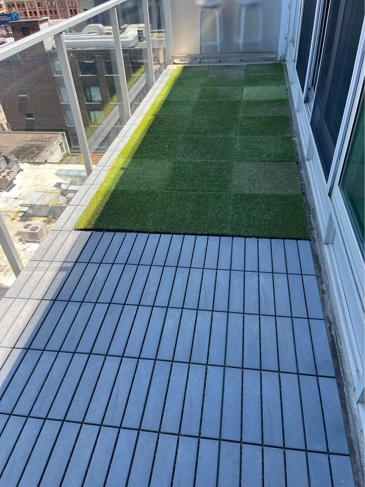 Balcony Deck Tiles & Artificial Turf Set - photo 4