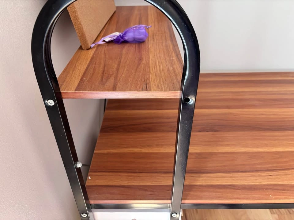Computer desk with shelves - photo 5