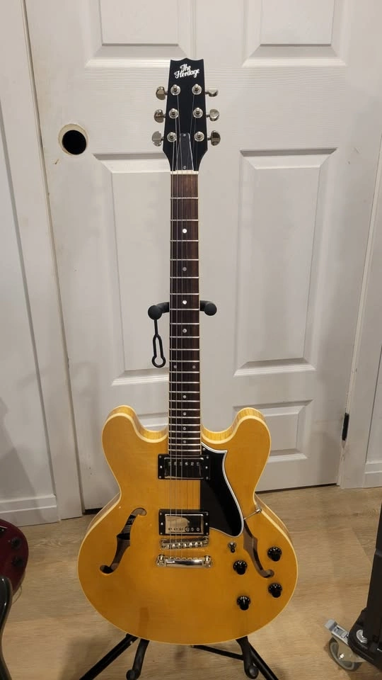$3800 Heritage 535 Semi-hollow Electric Guitar - Natural - photo 2