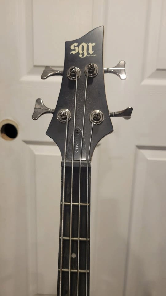 $500 Schecter Omen-4 Electric Bass Guitar - Satin Walnut - photo 4