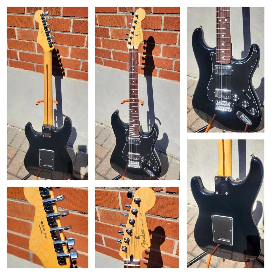 $1000 Fender Blacktop HH Stratocaster Electric Guitar - Made in