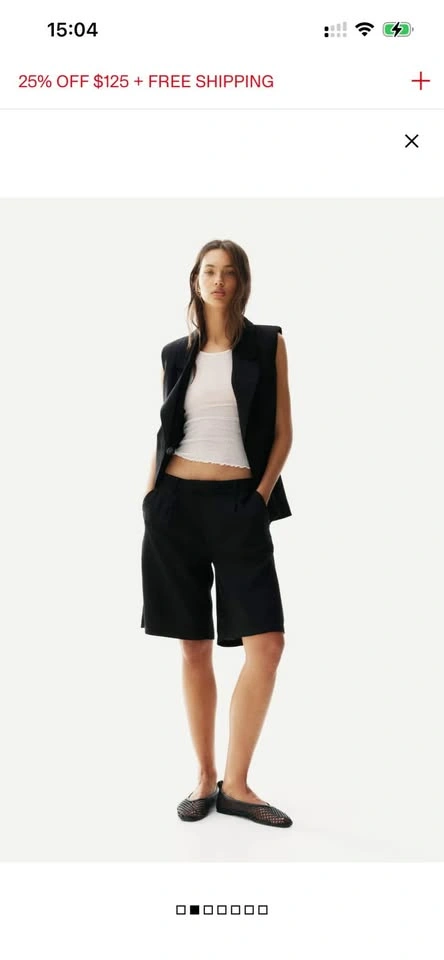 H&M Black Linen Vest - photo 2