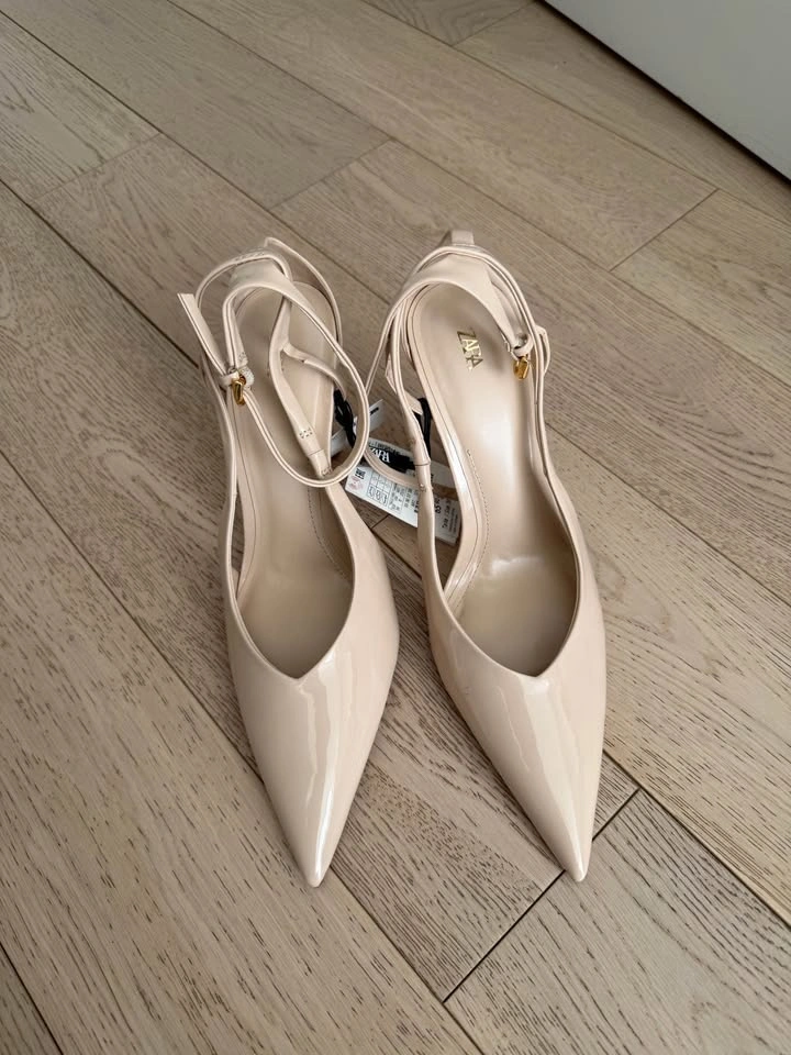 New Zara Beige High Heels - Size 39 - photo 3