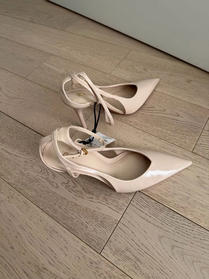 New Zara Beige High Heels - Size 39 - photo 5