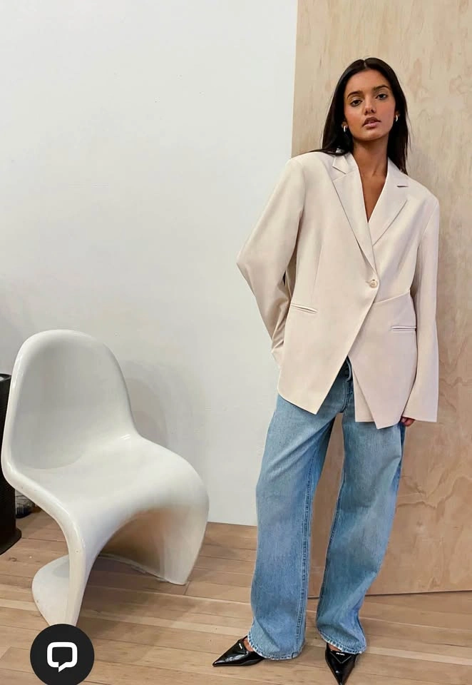 Oak + Fort Milk Suit (Blazer & Pants)