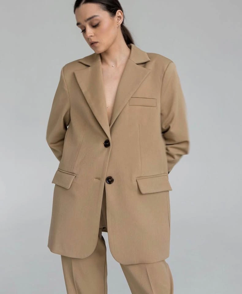Beige Structured Blazer - photo 2