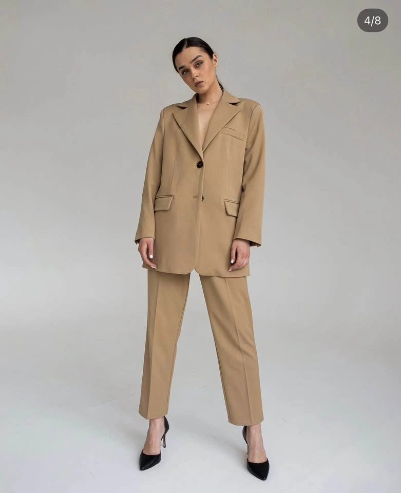 Beige Structured Blazer - photo 3