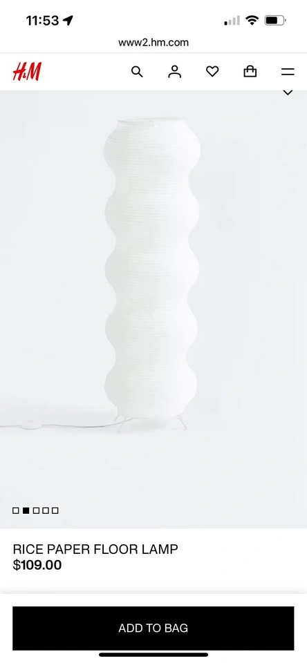 Funky Warm Lighting Wavy Rice Paper Floor Lamp