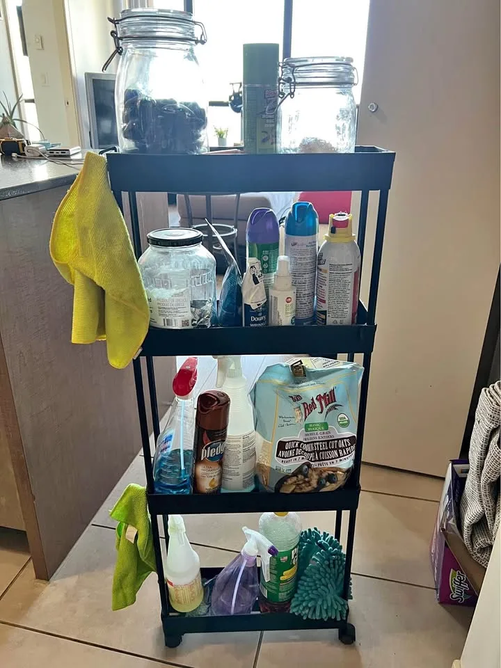 4 Tier Slim Storage Cart,Rolling Storage Cart... thumbnail