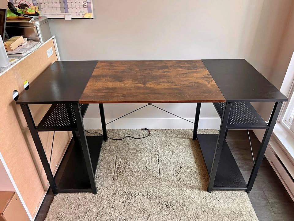 Foxemart 55" Computer Desk with Storage Shelves
