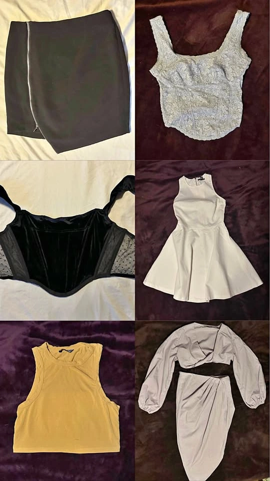 ALL FOR $20 Women's Clothing Lot 8 items - Tops, Dresses, skirt