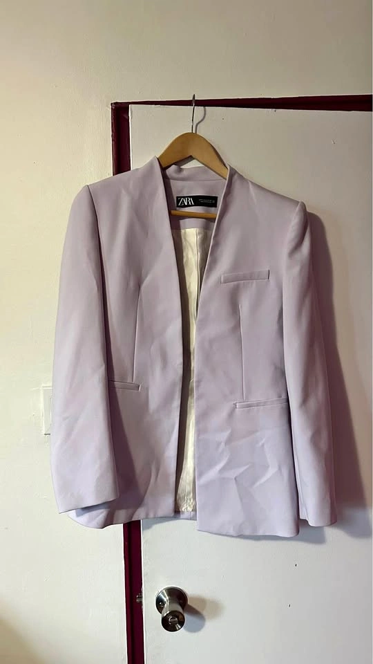 Zara blazer beautiful summer colour - lavender