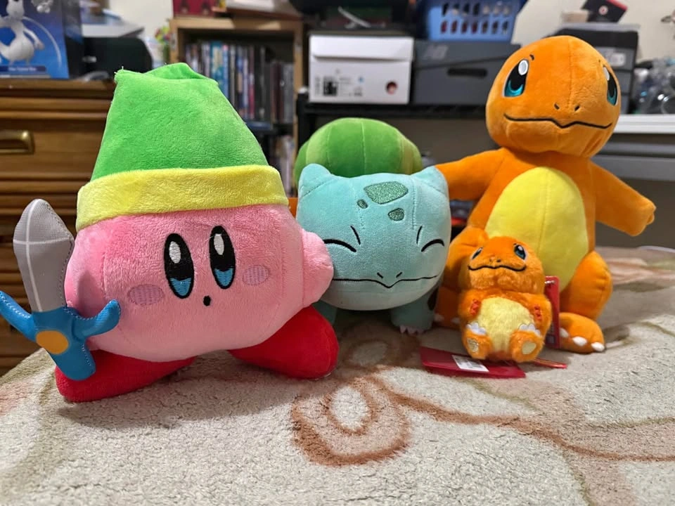 Pokemon Plushies + Kirby