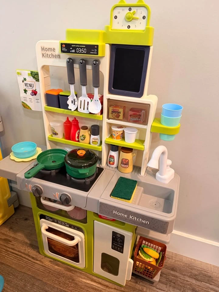 Kids Play Kitchen + Shopping Cart Set - photo 3