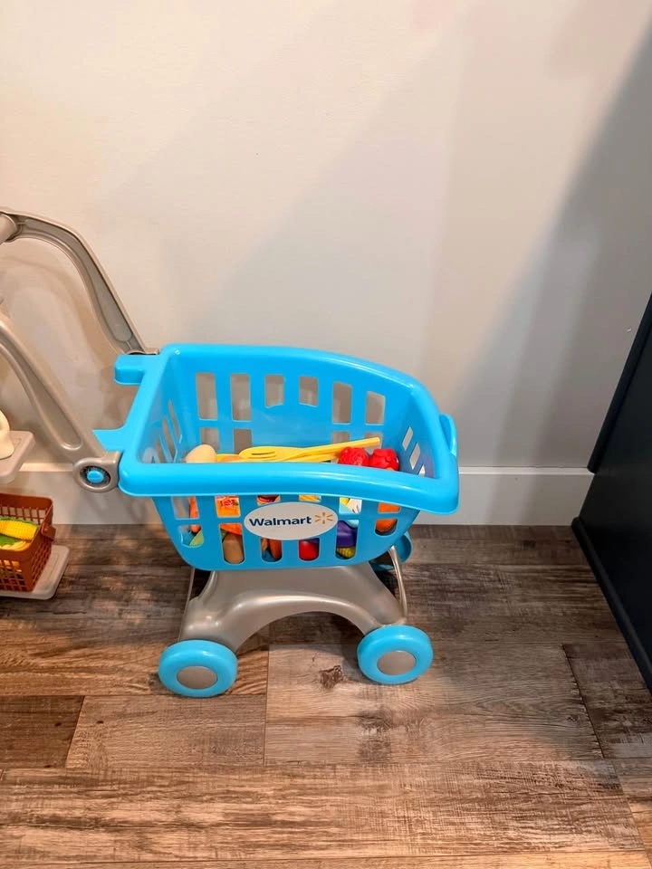 Kids Play Kitchen + Shopping Cart Set - photo 4