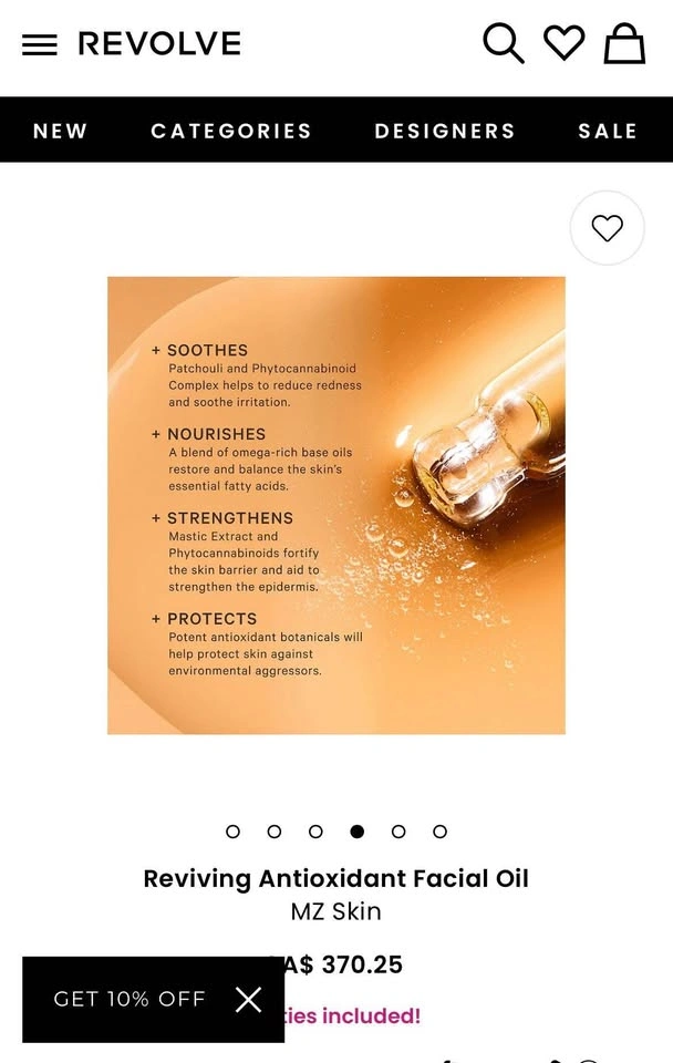 MZ Skin REVIVING ANTIOXIDANT FACIAL OIL - photo 4